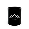 Car Hikers Black Coffee Mug