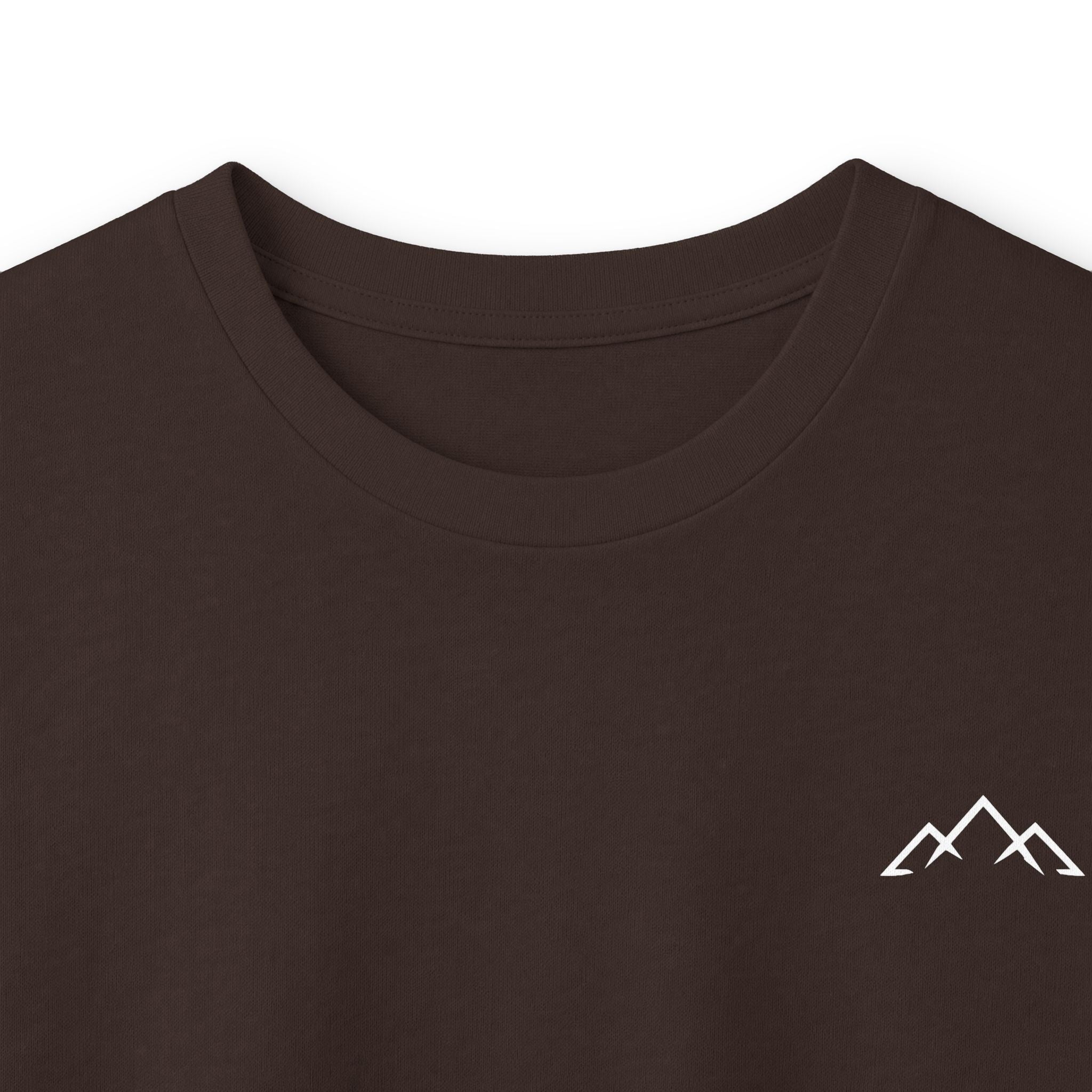 Long Sleeve Tee — Minimal Mountain 'Car Hikers' Cotton Shirt