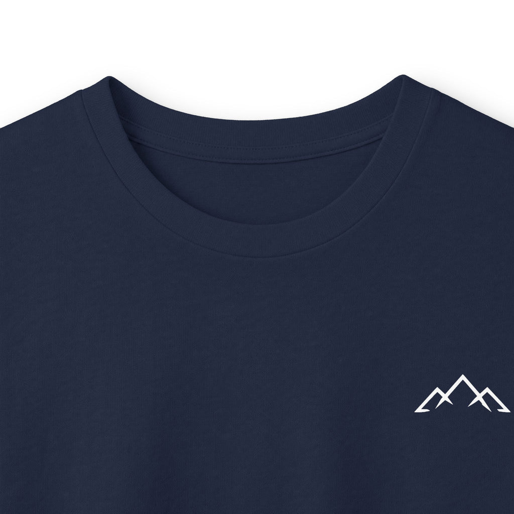 Long Sleeve Tee — Minimal Mountain 'Car Hikers' Cotton Shirt