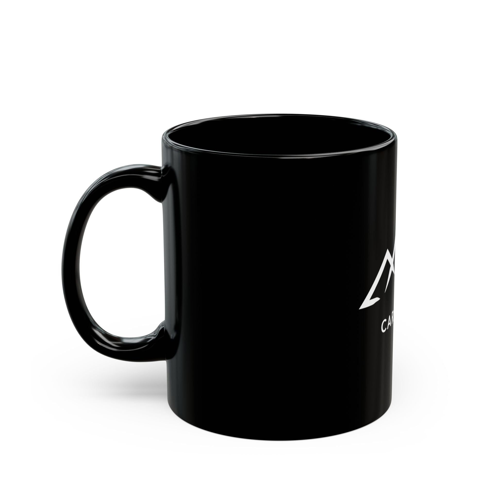 Car Hikers Black Coffee Mug